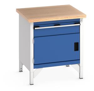 Bott Bench750Wx750Dx840mmH - 1 Drawer, 1 Cupboard & MPX Top 750mm Wide Engineers Storage Benches with Cupboards & Drawers 24/41002007.11 Bott Bench750Wx750Dx840mmH 1 Drawer 1 Cupboard MPX Top.jpg